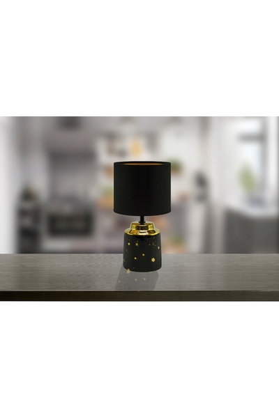 NO BRAND Lampa de masă Ideus Helena, negru, alamă, 25 W
