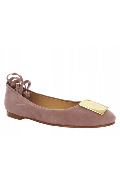 CLARKS Pantofi plați de damă - Grace Marion - mărimea 38 - piele întoarsă roz