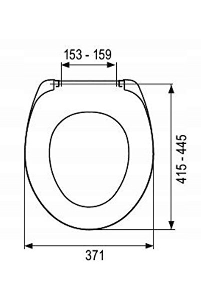 DIAMOND Colac de toaletă alb din polipropilenă