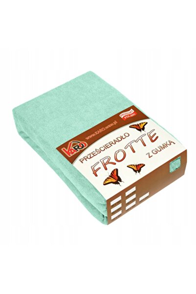 NO BRAND Cearșaf din bumbac froté cu elastic, 90x200, culoare pistachio, 014,...