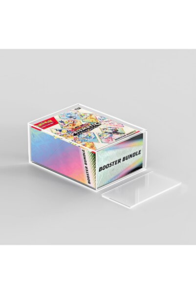 NO BRAND Cutie acrilică transparentă pentru cărți Pokemon TCG, pachet de boos...