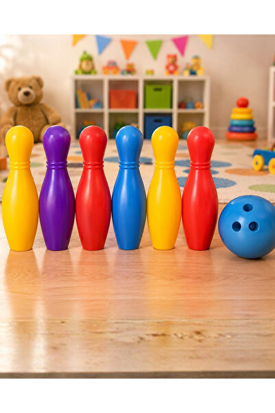 SORA GROUP Colorful Children's Bowling Game 6-Piece Educational Entertainment...