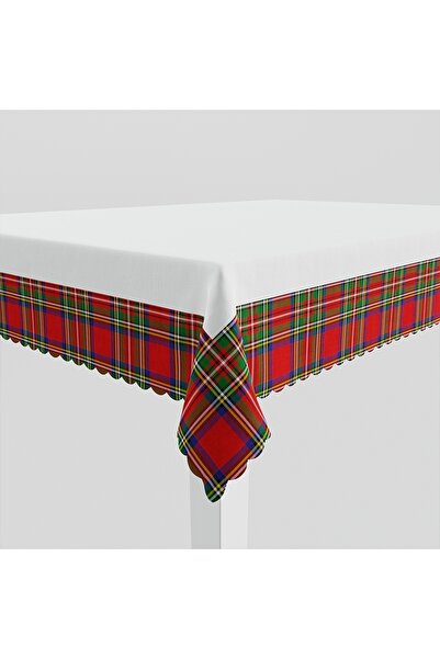 NO BRAND Fată de masă de sărbători impermeabilă 140x180 Nina, roșu în carouri...