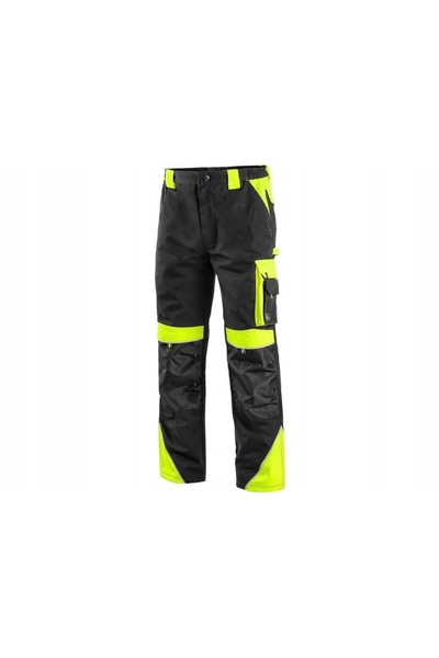 Cxs Pantaloni SIRIUS BRIGHTON negri/galbeni, mărime. 56 CX180324