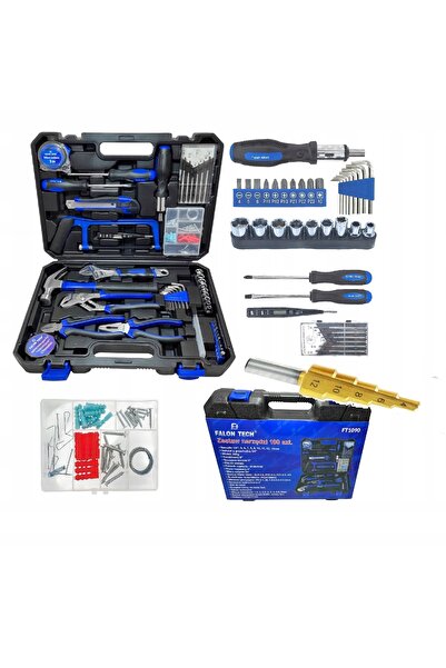 Falon Tech SET DE CHEIȚE SCULE DE ATELIER CHEI CU ELEVENĂ ȘOȚĂTOARE CUTIE DE ...
