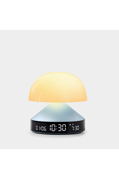 Lexon Ceas deșteptător cu lampă Mina sunrise, LED elegant cu 9 culori, bateri...