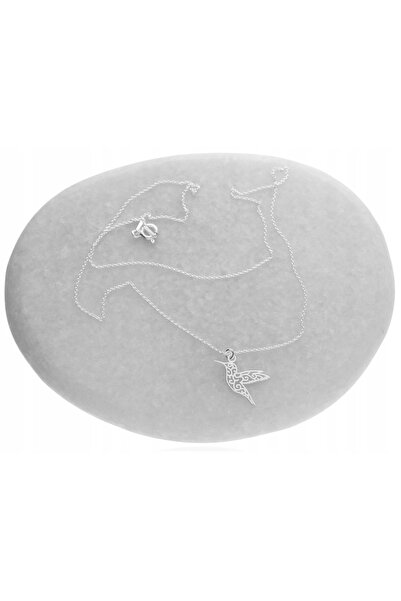 NO BRAND Colier de argint cu colibri, cu un colibri – CUTIE DIN ARGINT 925, 4...