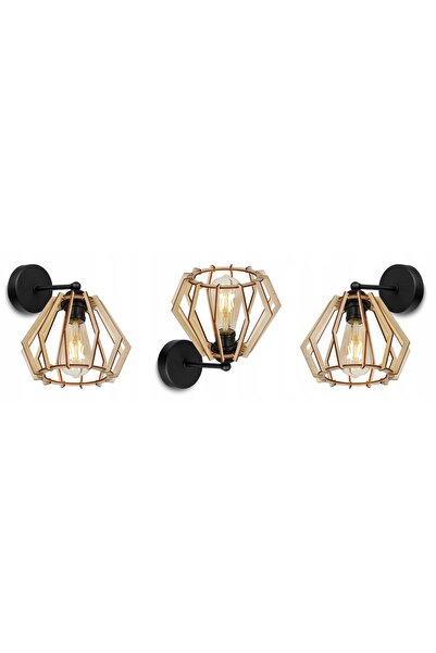 NO BRAND LAMPĂ DE PERETE LED MODERNĂ, RADEFINITĂ, DIN LEMN
