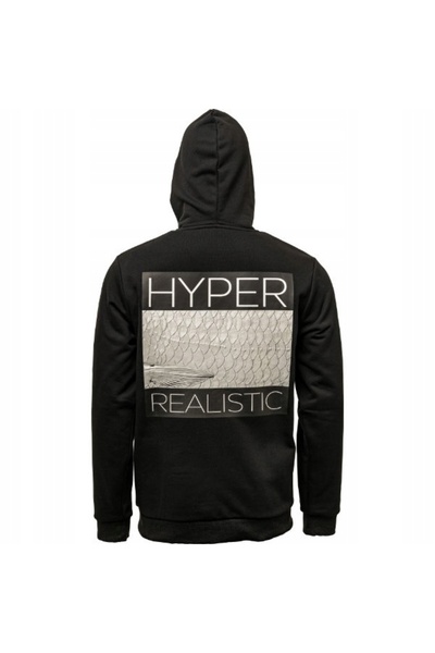 NO BRAND Westin Bluza Hyper Realistic Hoodie Negru Cerneală Mărimea XL