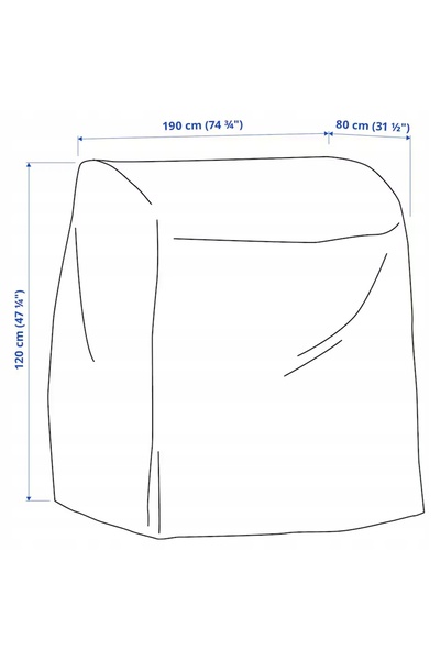 NO BRAND Husă pentru mobilier de exterior IKEA TOSTERO, husă pentru masă și s...