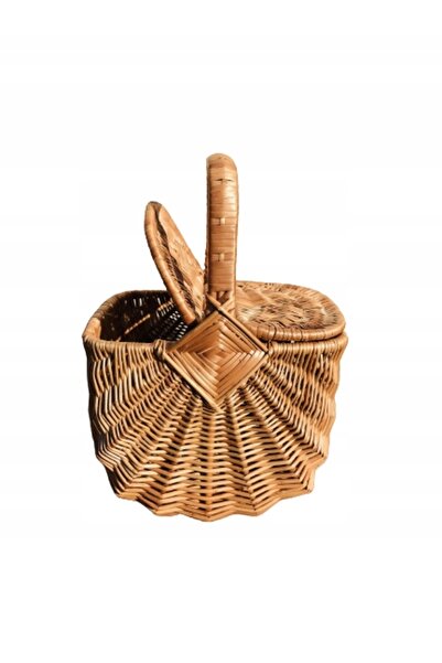 NO BRAND KOSZ set de picnic din răchită pentru 4 persoane. CILIO 46 x 31 cm K3