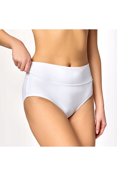 NO BRAND Merry Style Chiloți de costum de baie tip slip -5 Alb 36