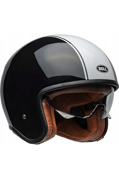 NO BRAND Casca moto BELL TX501 RALLY NEGRU ALB S 55-56cm
