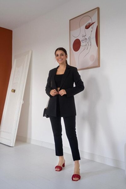 ELBEE Black Jacket and Trousers Set