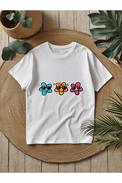 21JNRY Stylish Women's Summer T-Shirt Featuring Floral Print. Comfortable Str...