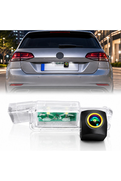 AUTOREY Cameră de marșarier AHD 1080P / CVBS 720P pentru VW Golf 6/7, Passat ...