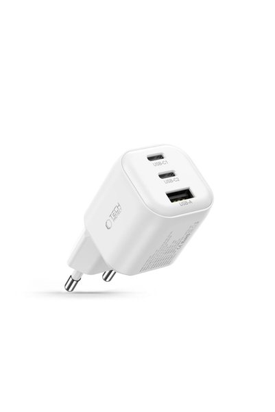 Tech-Protect NCA100W-GaN Încărcător de perete GaN de 100W, 2x USB-C, USB-A, Q...