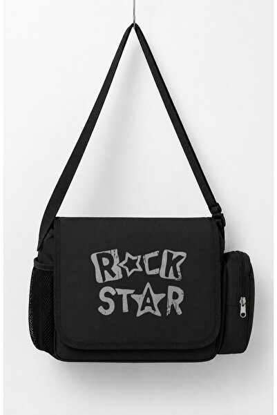 Fuddy Moda Unisex Rock Star Printed Messenger Bag