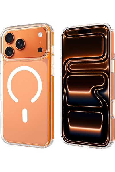 FixFame iPhone 17 Pro Clear Case, MagSafe Compatible, Shockproof Transparent ...