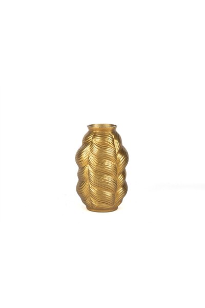 Mikasa Moor Gold Wavy Antique K Vase 18X22Cm