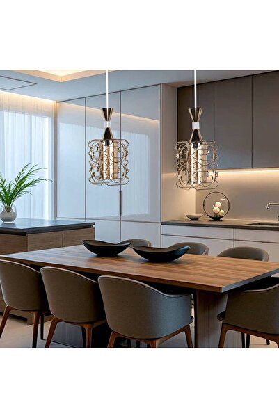 Hummer Modern Pendant Light | Gold E27 Single Hanging Fixture | Bulb Not Incl...