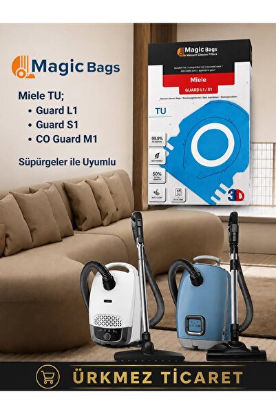 Ürkmez Ticaret Συμβατό με Miele TU Guard L1 - Guard S1 - CO Guard M1 Σακούλα ...