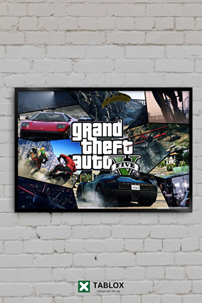 TABLOX Grand Theft Auto 5 GTA V Game Los Santos Carcasă decorativă pentru maș...