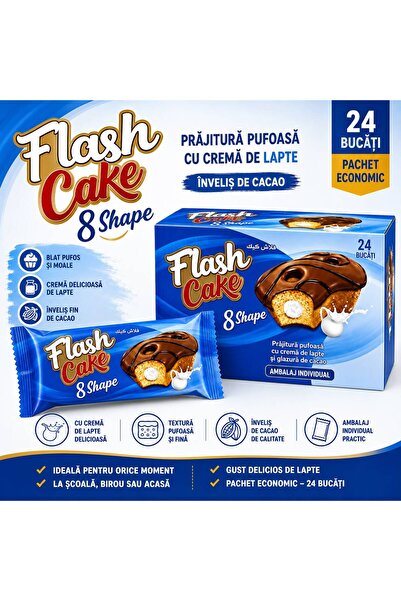 Flash Млечен шоколадов пандишпан 35гр х 24 бр.