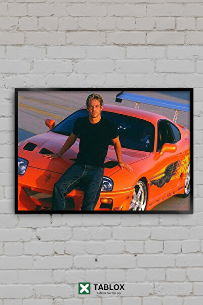 TABLOX Paul Walker Supra Fast & Furious Film Tablou decorativ înrămat din MDF