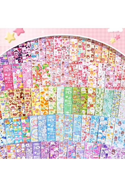 Kayra 5 Adet 12 cm x 4 cm Çıkartma Lazer Sticker Seti Defter Telefon Süsü