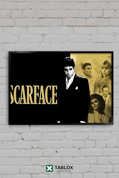 TABLOX Scarface Tony Montana Al Pacino Poster retro film Tablou decorativ înr...