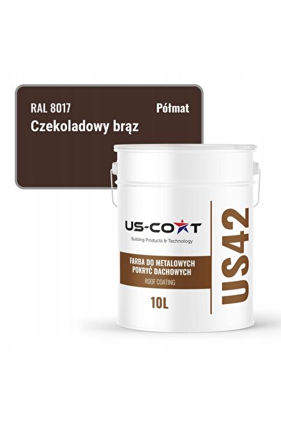NO BRAND Vopsea pentru tablă de acoperiș din oțel zincat, bronz ciocolatiu RA...