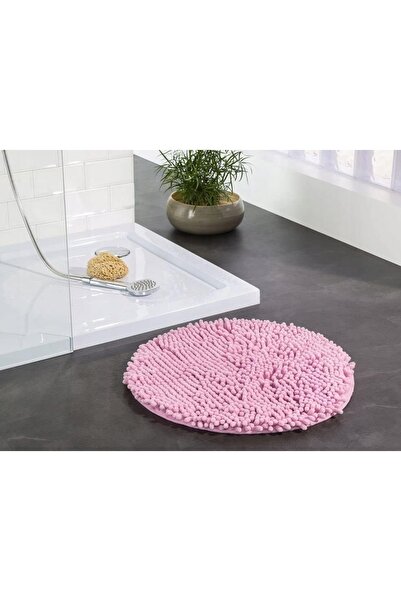NO BRAND Covoraș de baie rotund roz, 56 cm, universal, shaggy, premium