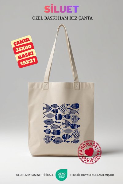 SİLUET Raw Cotton Bag