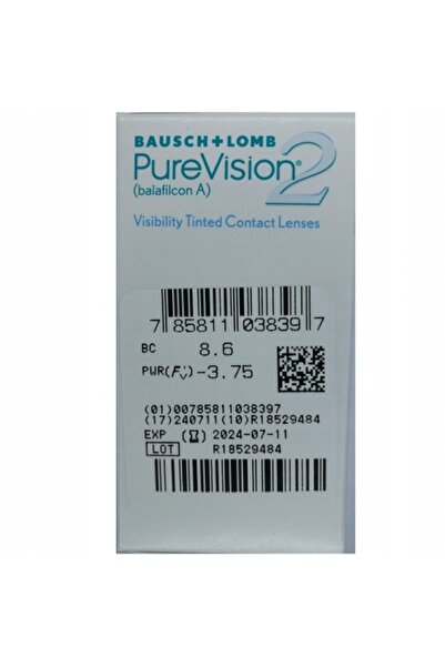 NO BRAND PURE VISION 2HD 6 bucăți lentile de contact lunare dioptrie +2,25 BA...
