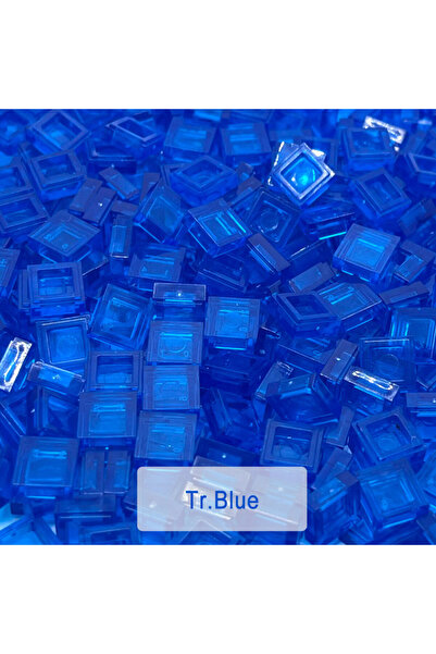 Choice15 Transparent Blue 200PCS 1x1 Bricks Flat Tile Smooth 1*1 Building Blo...