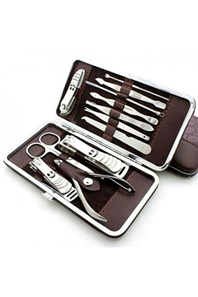 shopwave 12 Piece Bag Type Manicure Pedicure Nail Care Set (5047)