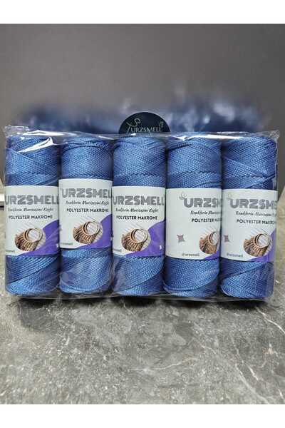 urzsmell Polyester Macrame 500Gr, 5-Pack (100Gr-140Mt Each) No. 3. 2mm Supla,...