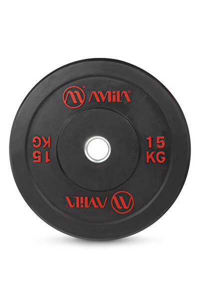 Amila Δίσκος Black R Bumper Slim 50mm 15Kg