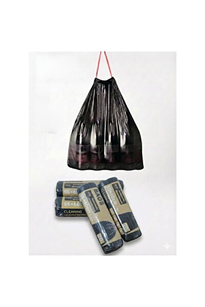 Generic Brand Medium Heavy-Duty Garbage Bags with Drawstring – 4 Rolls (80pcs...