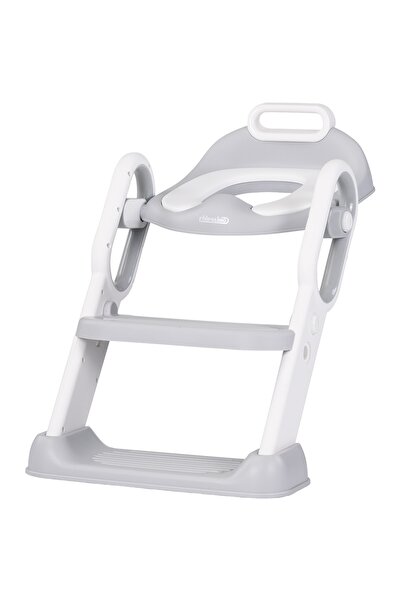 Chipolino Reductor toaleta cu scara Flippy grey