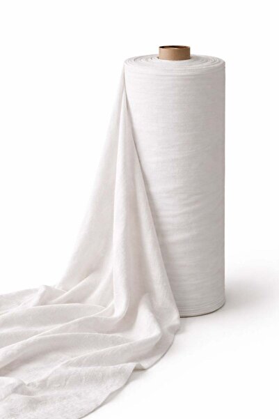 vivamaison Stonewashed Stone Washed 100% Cotton Fabric 240 cm White