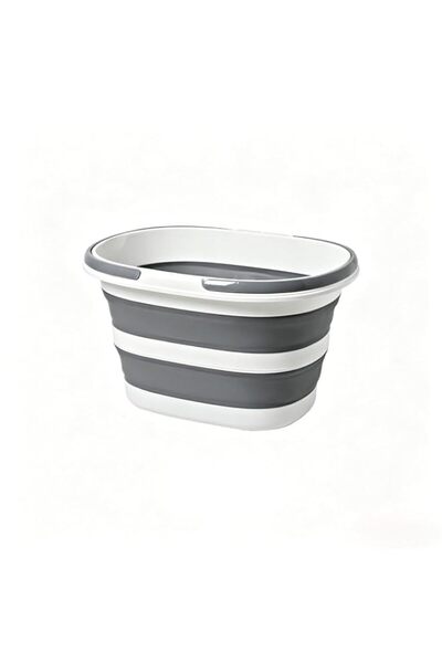 Generic Foldable Plastic Bucket 16L With Handle Portable Space Saving Large C...