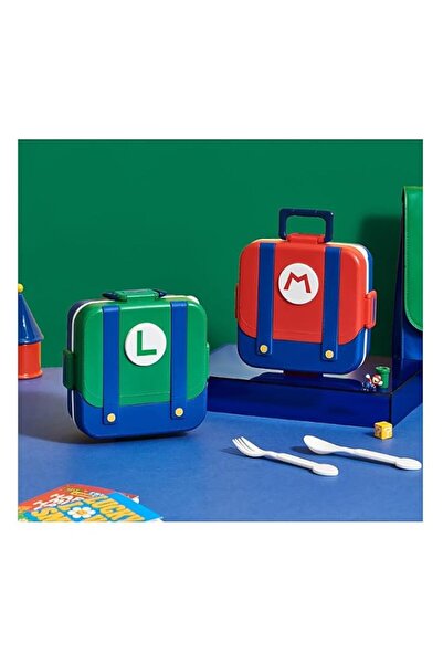 Generic Super Brothers Bento Box for Kids 750ml Lunch Box with Utensils Stain...