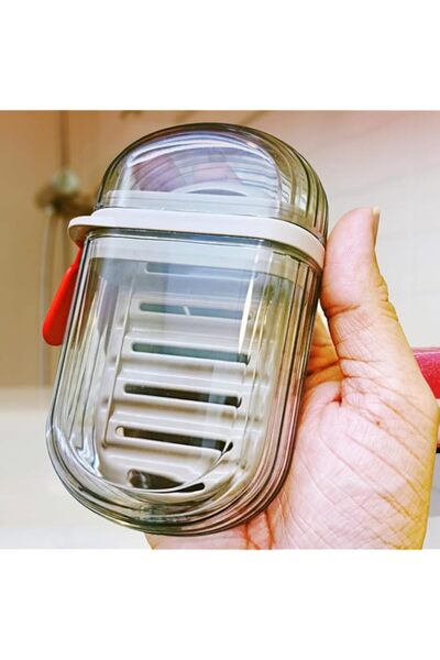 Generic Leakproof Travel Soap Case Holder with Drain Tray & Cover, Portable W...