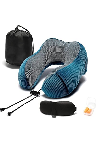 Generic Memory Foam Neck Pillow with 360-Degree Head Support Lightweight Comf...