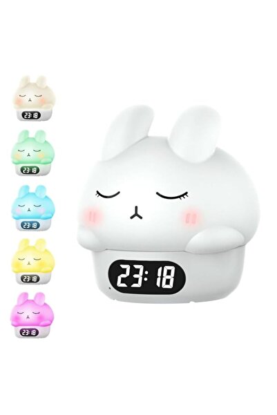 Generic Brand Cute Digital Alarm Clock,Bunny Night Light,Dual Alarms,Timer,Sn...