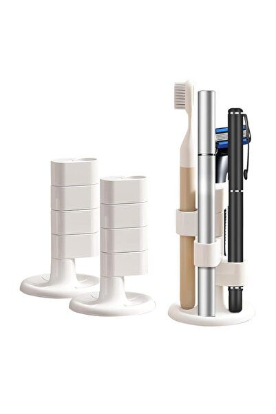 Generic 360° Rotatable 4-Tier Toothbrush Organizer for Bathroom Countertop, T...