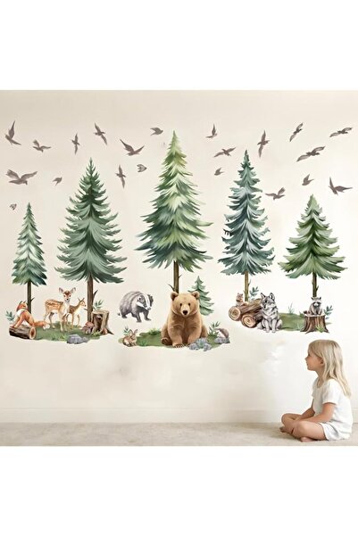 Generic Brand Woodland Animal Wall Decals for Baby: Removable Peel and Stick ...