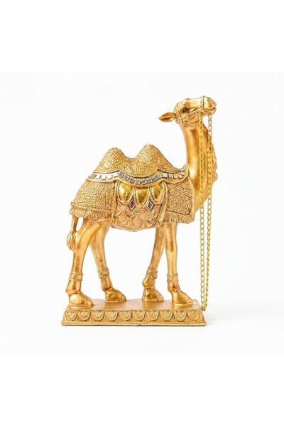 Generic Brand Golden Arabian Camel Statue | Luxury Resin home decor items for...